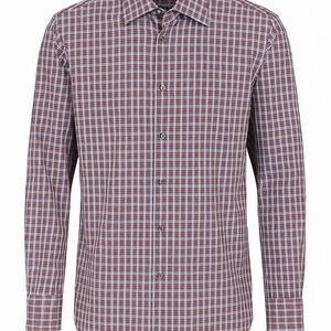 DSQUARED2 Red and White Plaid Dress Shirt